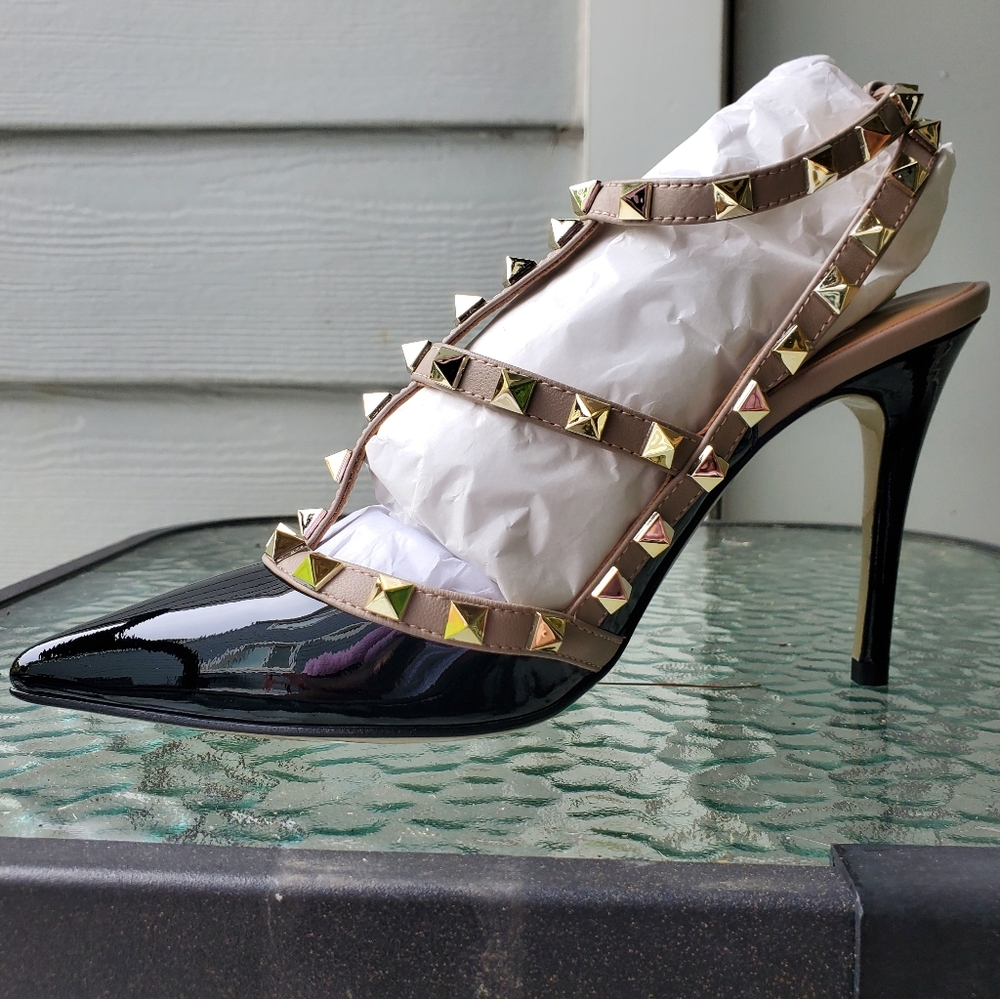 Valentino Black Patent Leather Heels